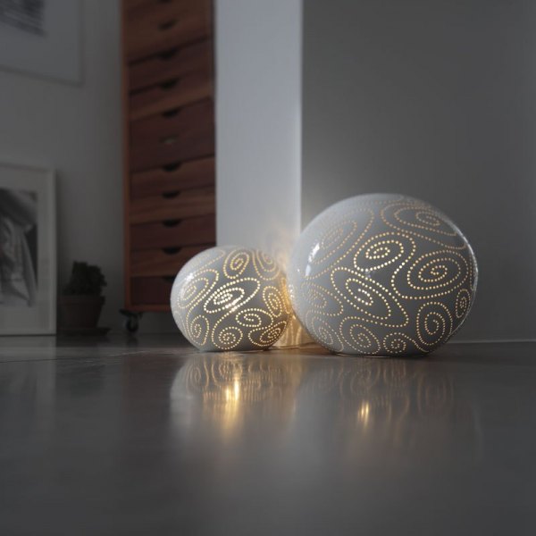spirali lampade in ceramica